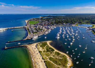 Oak Bluffs Areal View of Town