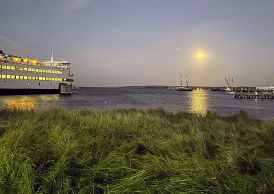 Vineyard Haven Ferry at moonlight